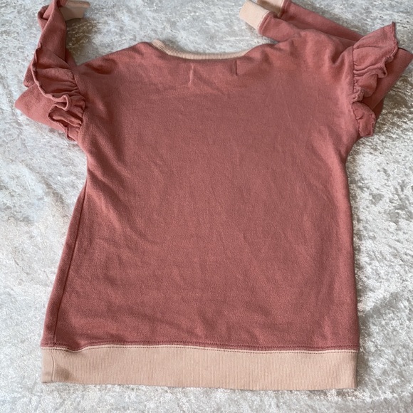 Dot Dot Smile Girls Sweatshirt ruffle sleeve rainbow - Picture 5 of 6